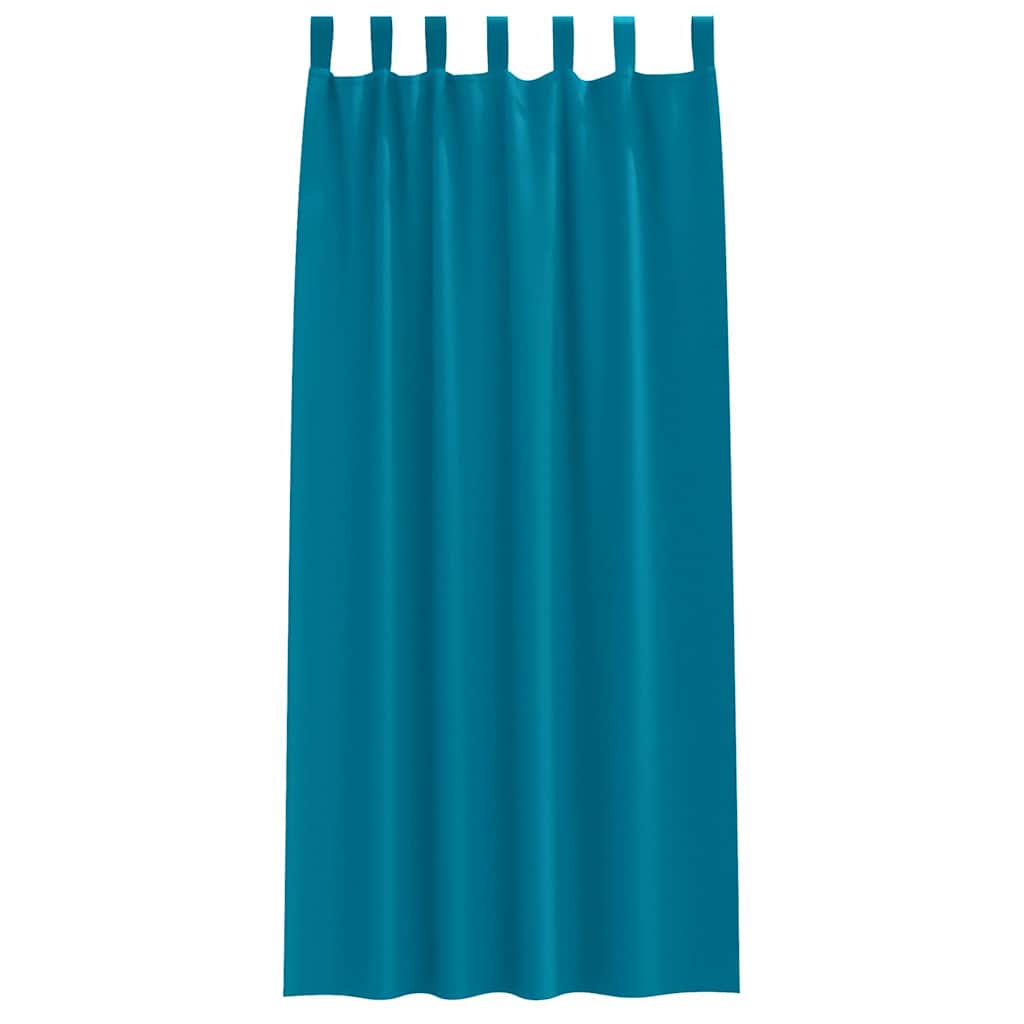 Verdunkelungs-Vorhänge mit Ringen 2 pcs Beige 140 x 140 cm