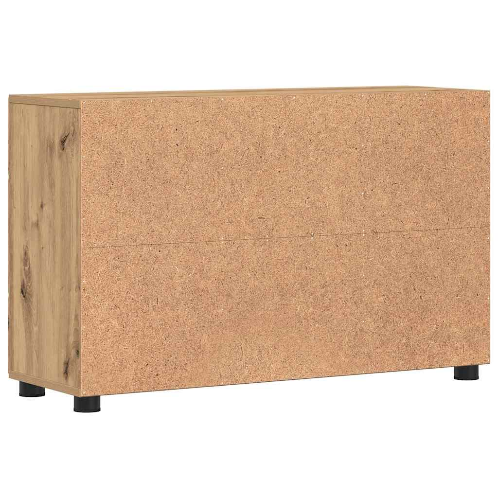 Highboard mit Regal FLORIN Weiß 60 x 35 x 182 cm Holzwerkstoff
