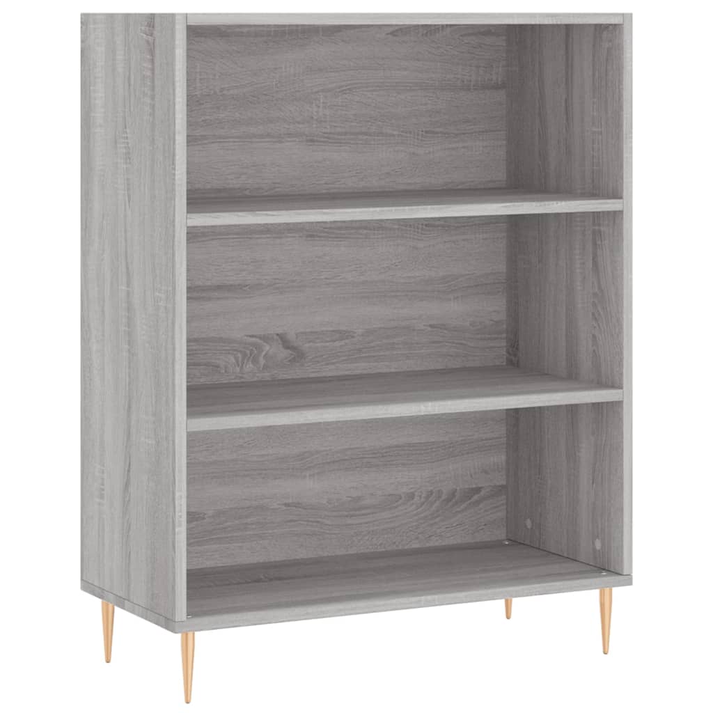 Highboard Hochglanz-Weiß 69,5x34x180 cm Holzwerkstoff