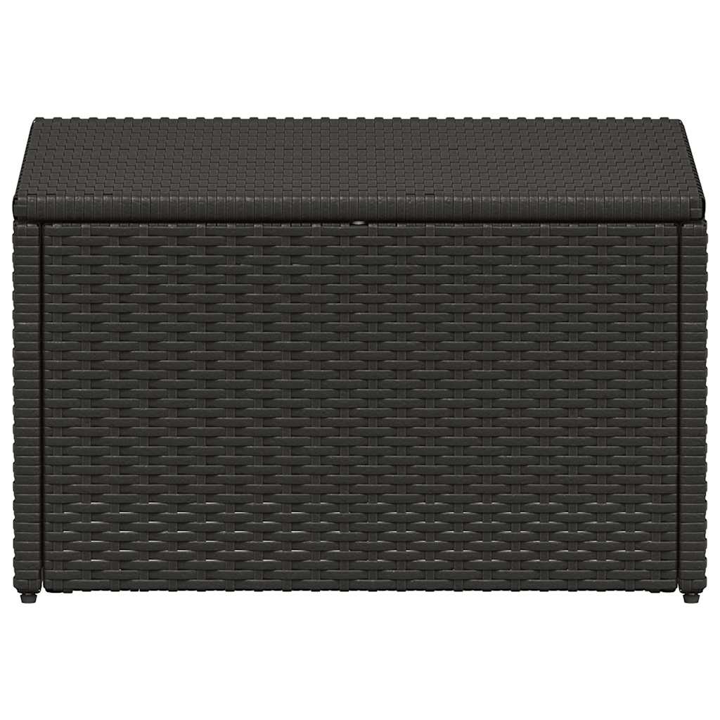4-tlg. Garten-Lounge-Set mit Polstern Poly Rattan Grau