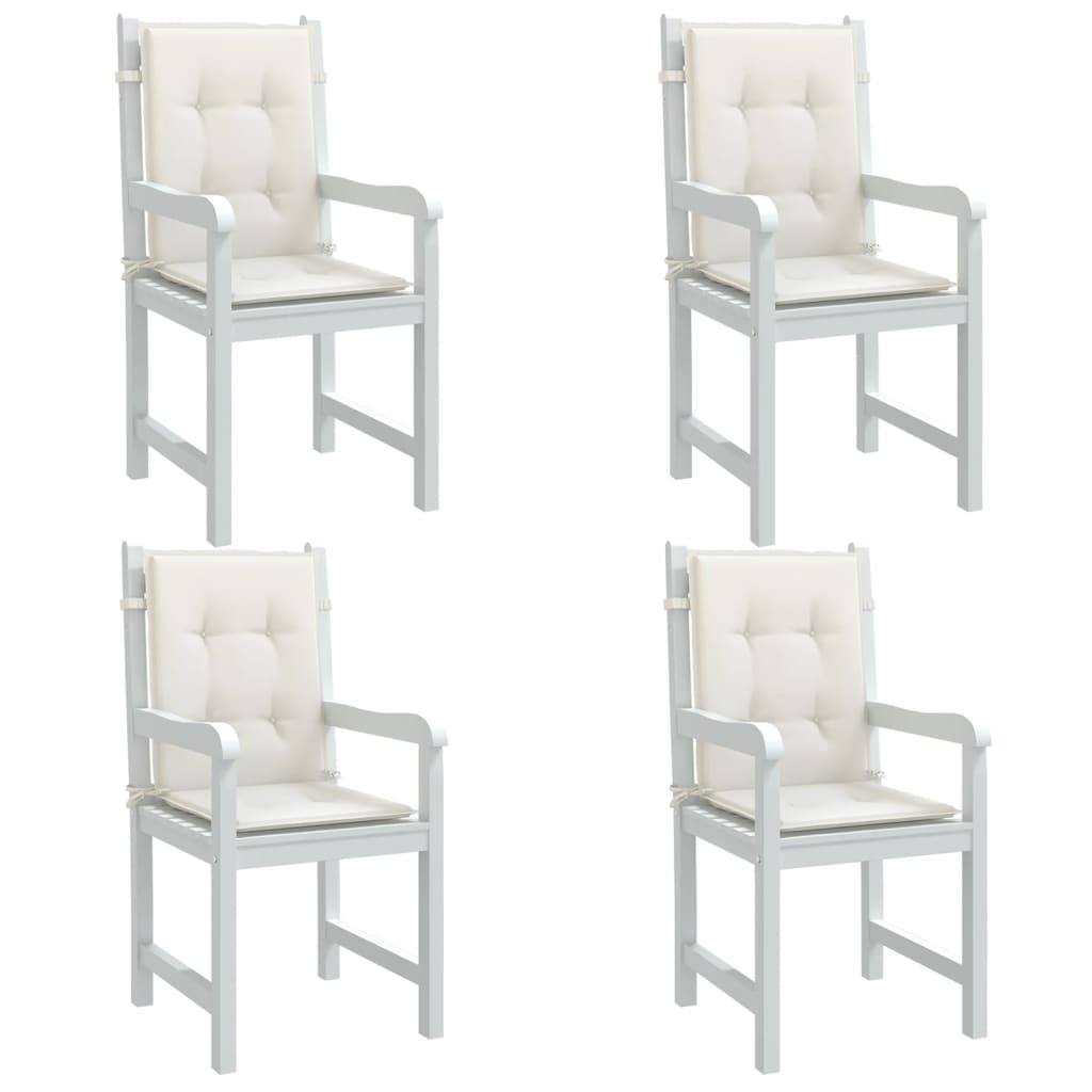 Niedriglehner-Auflagen 2 Stk Melange Anthrazit 100x50x7cm Stoff