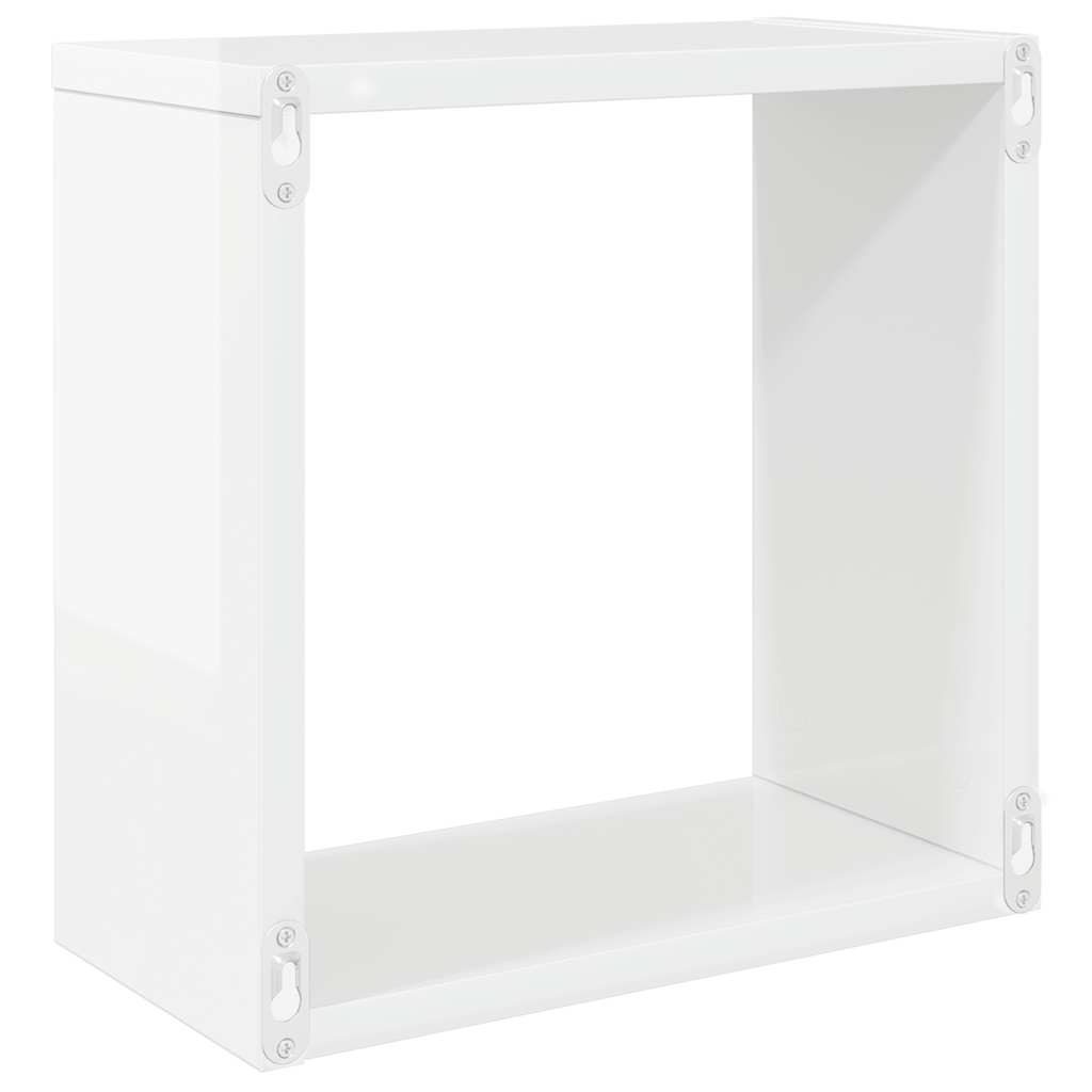 Würfelregale 2 Stk. Weiß 30x15x30 cm