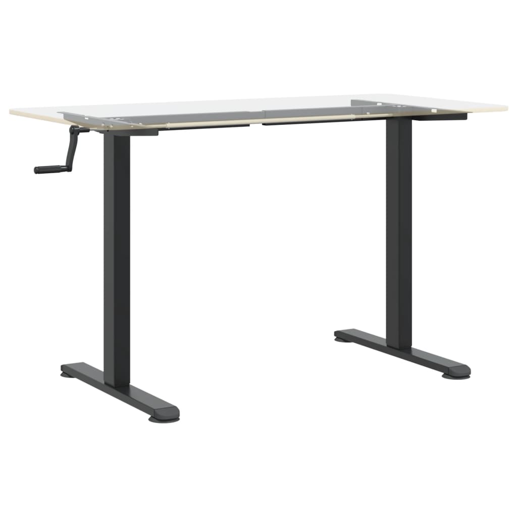 Gestell für Sitz-Steh-Schreibtische Weiß (94-135)x60x(70-114)cm