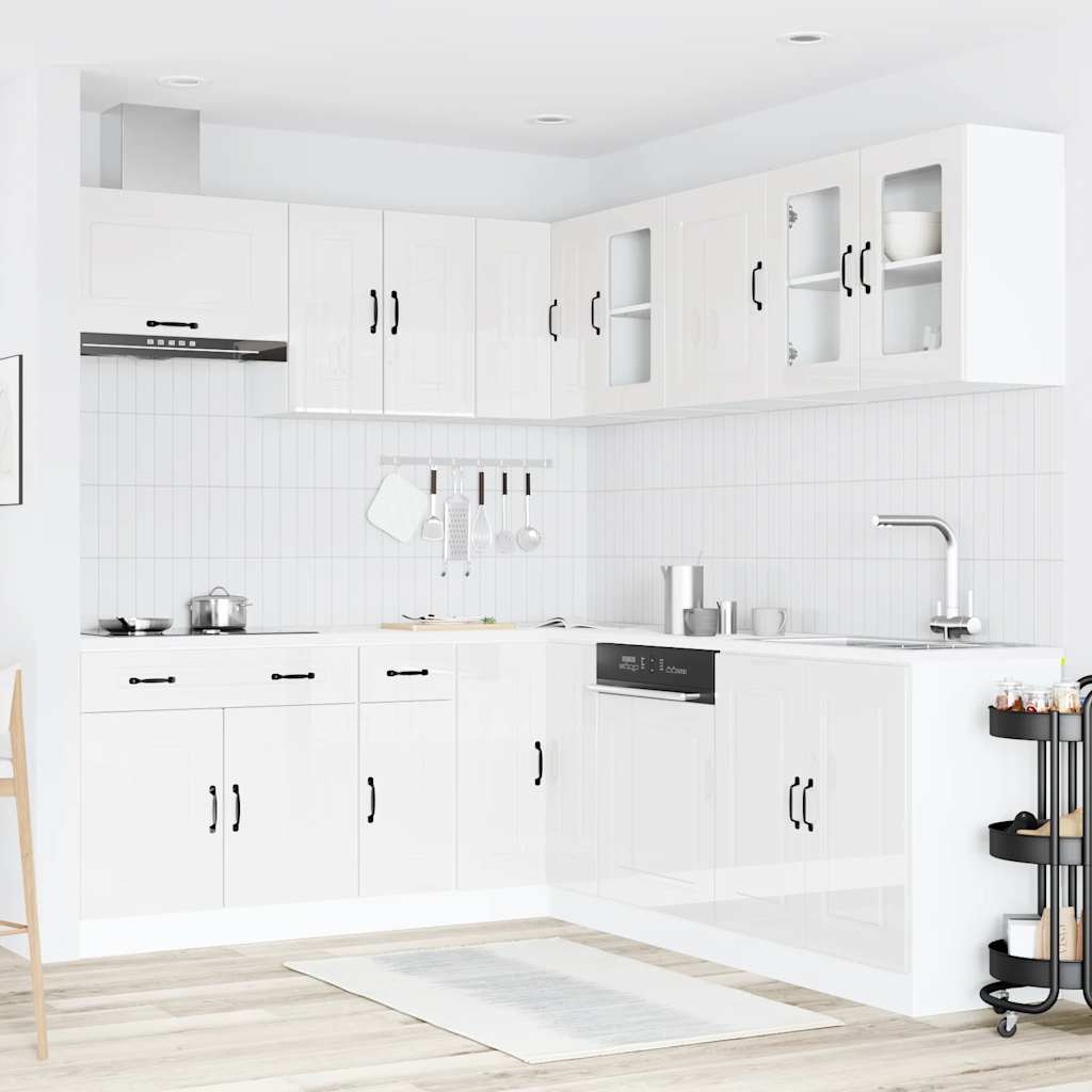 11-tlg. Küchenschrank-Set Kalmar Weiß Holzwerkstoff