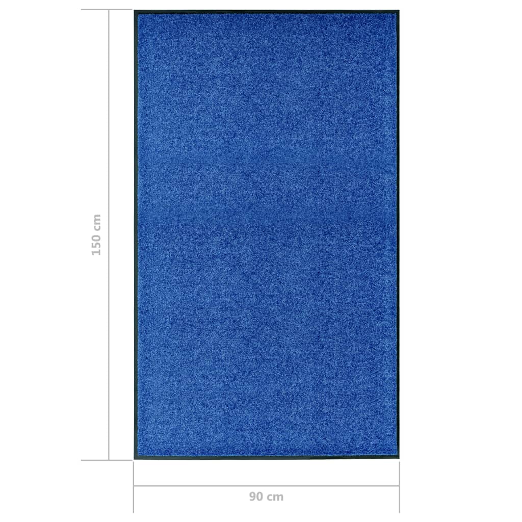 Fußmatte Waschbar Anthrazit 120x180 cm
