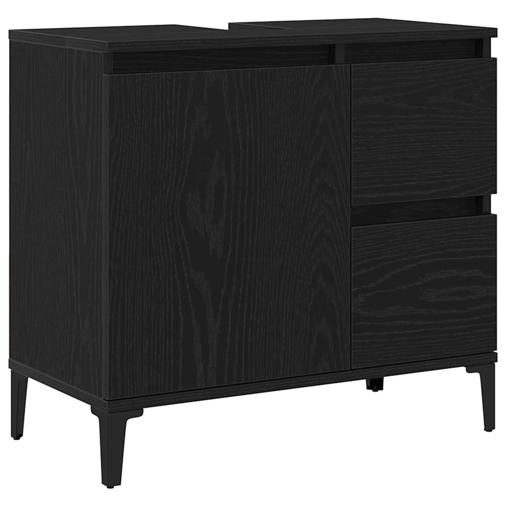 Badschrank Weiß 65x33x60 cm Holzwerkstoff