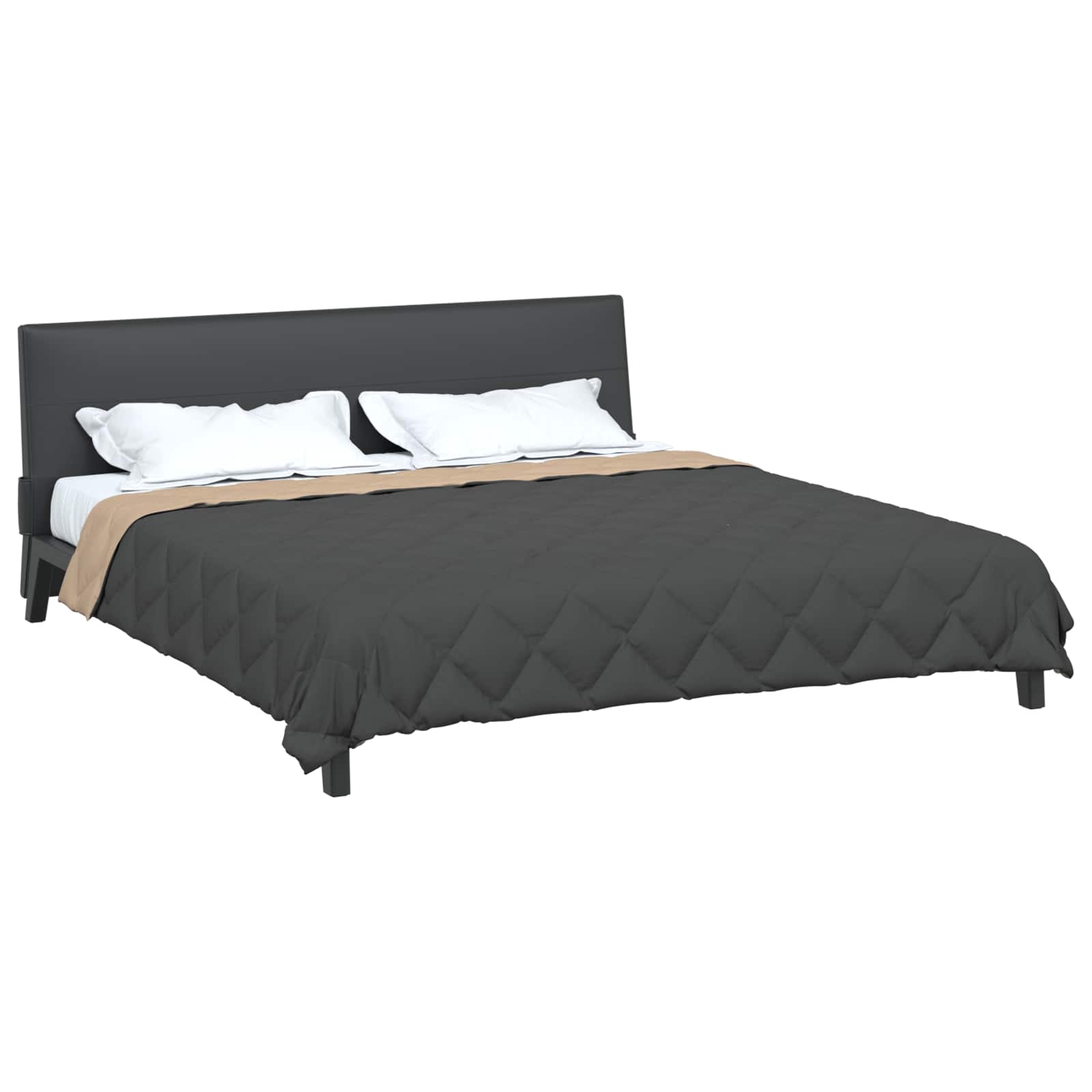 Sommerdecke Anthrazit 200 x 135 cm Mikrofaser