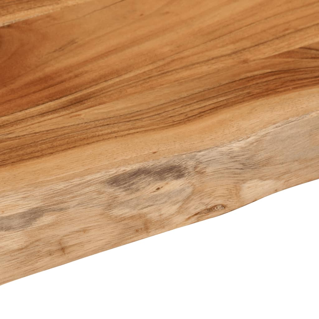 Wandregal 40x20x2,5 cm Rechteckig Massivholz Akazie Baumkante