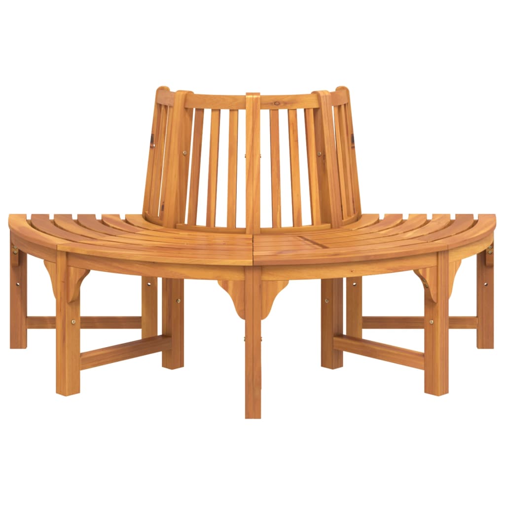 Baumbank Rund Ø208 cm Massivholz Eukalyptus