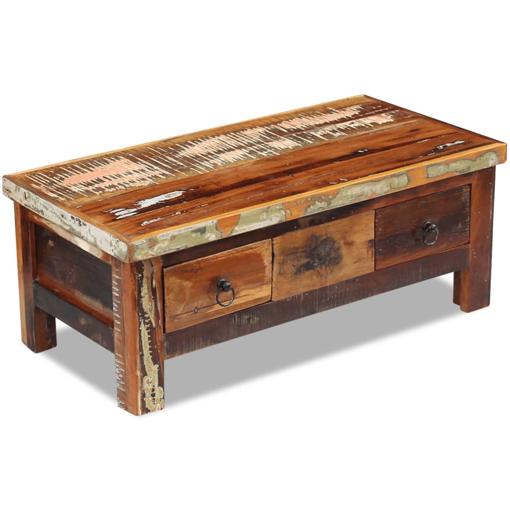 Couchtisch 90x45x35 cm Massivholz Mango