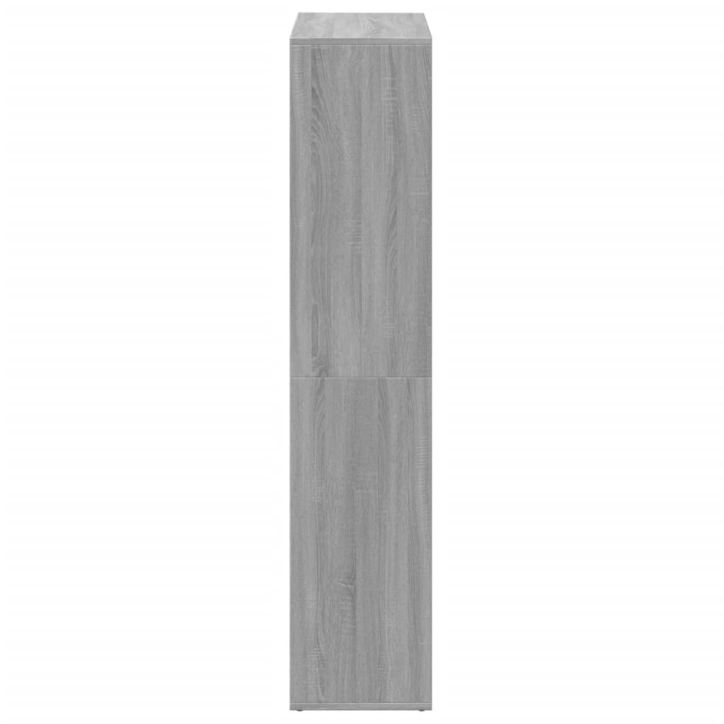 Bücherregal Weiß 137,5x29x137,5 cm Holzwerkstoff
