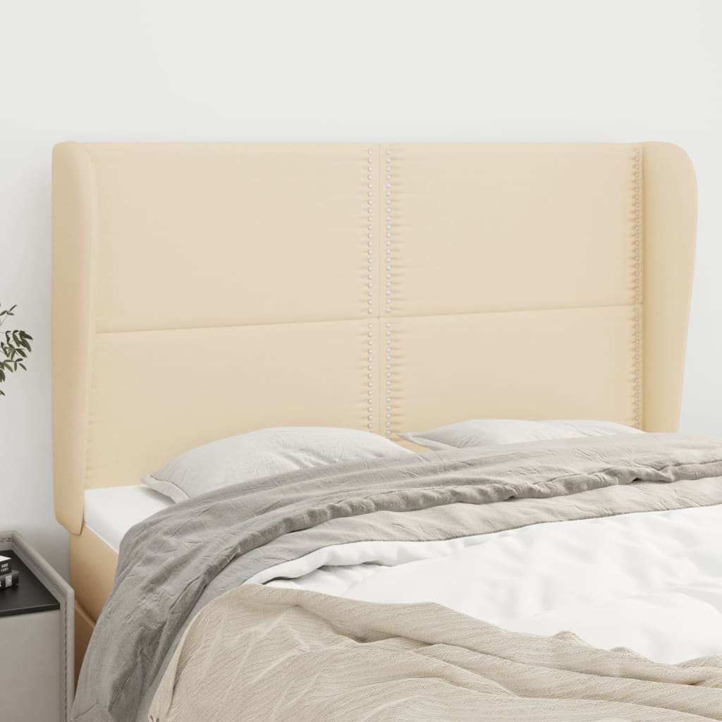 Kopfteil mit Ohren Dunkelgrau 83x23x78/88 cm Stoff