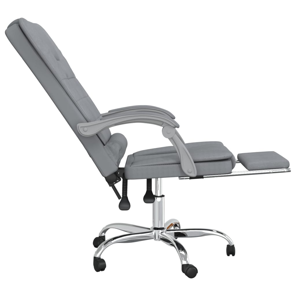 Bürostuhl mit Massagefunktion Taupe Stoff