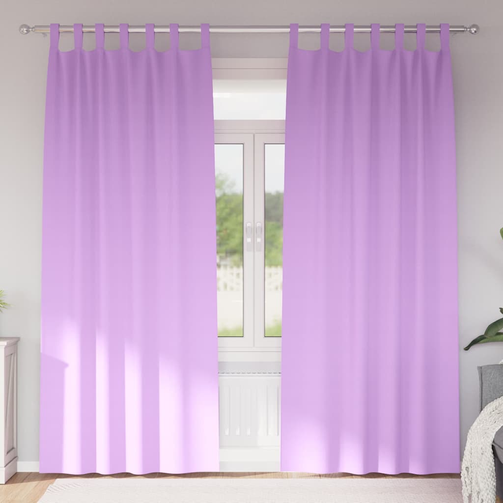 Verdunkelungs-Vorhänge mit Ringen 2 pcs Beige 140 x 140 cm