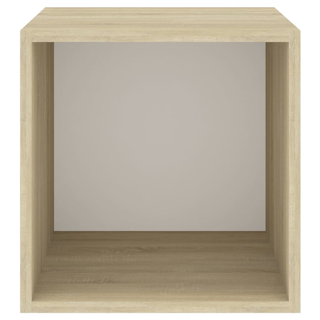 Wandschränke 2 Stk. Weiß 37x37x37 cm Holzwerkstoff