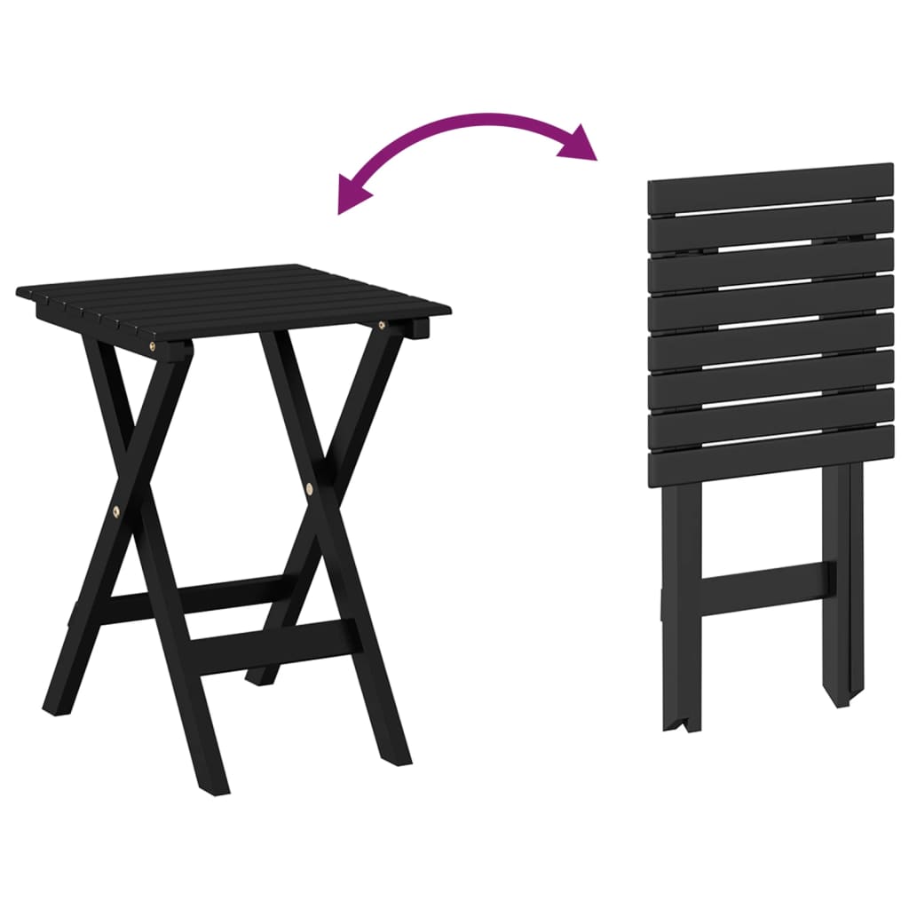 Schaukelstühle mit Gebogenen Sitzen 2 Stk. Schwarz Pappelholz