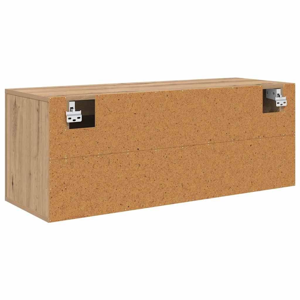 Wand-Schuhschrank Weiß 100x35x38 cm Holzwerkstoff