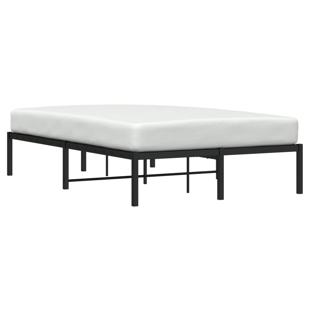Bettgestell Metall Schwarz 75x190 cm