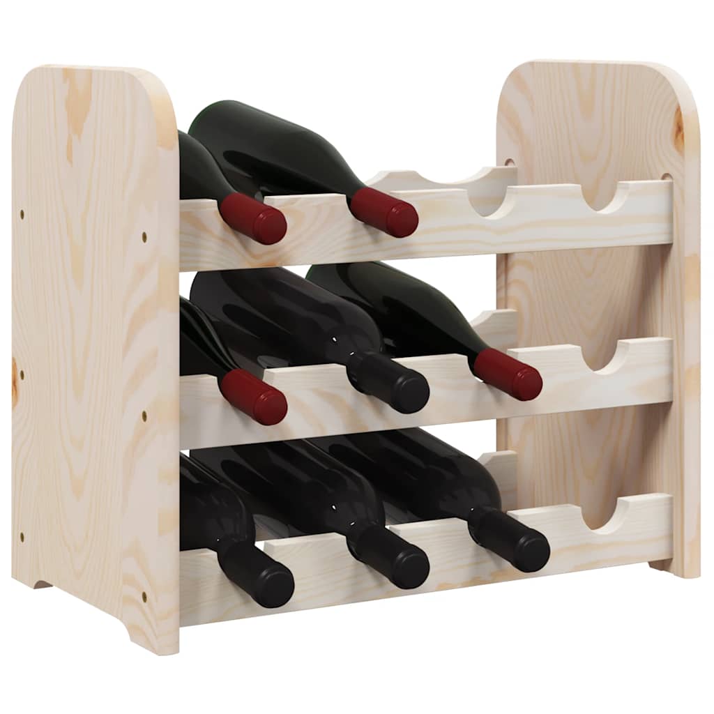Weinregal 33x25x37 cm Massivholz Kiefer