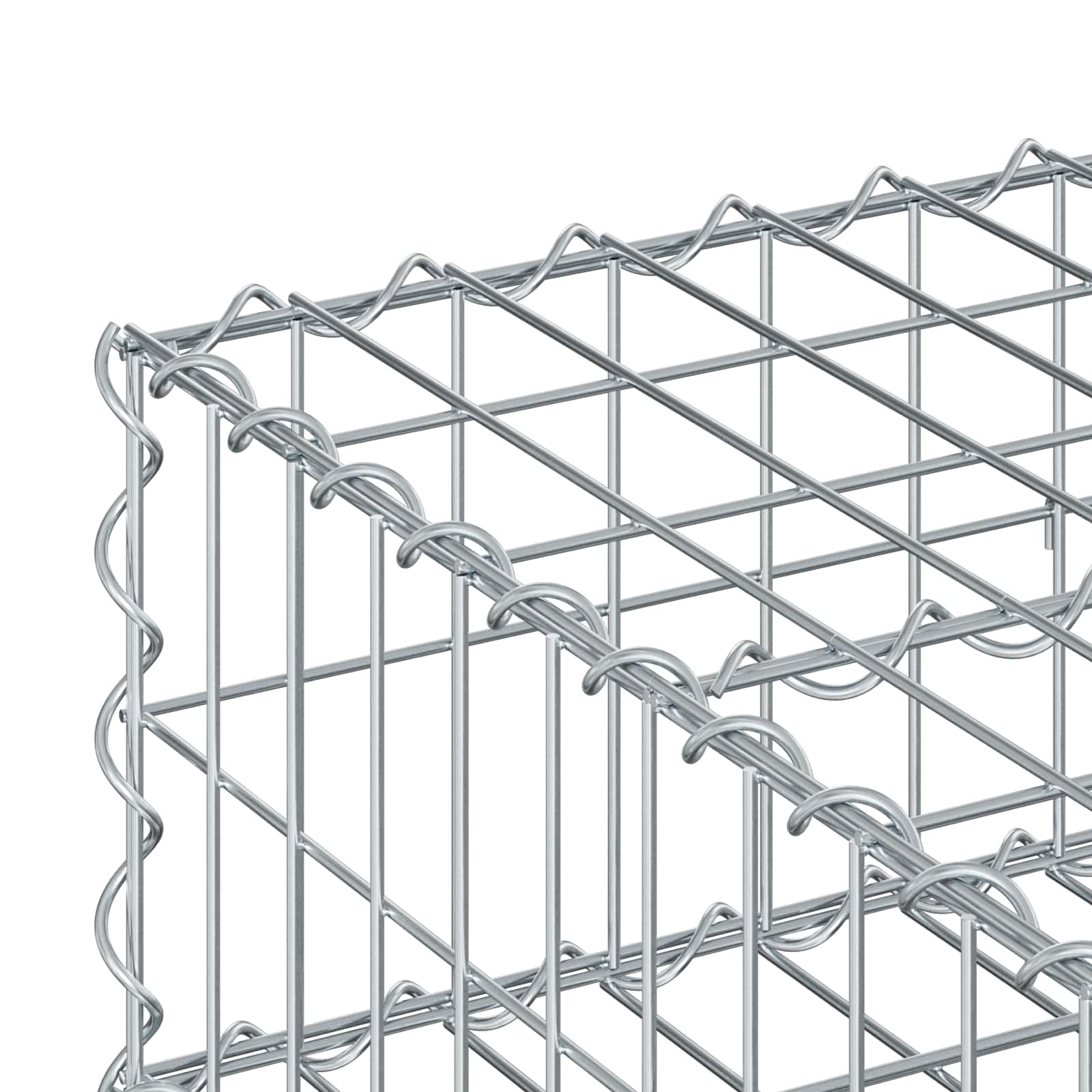 Gabionen Hochbeet Silber