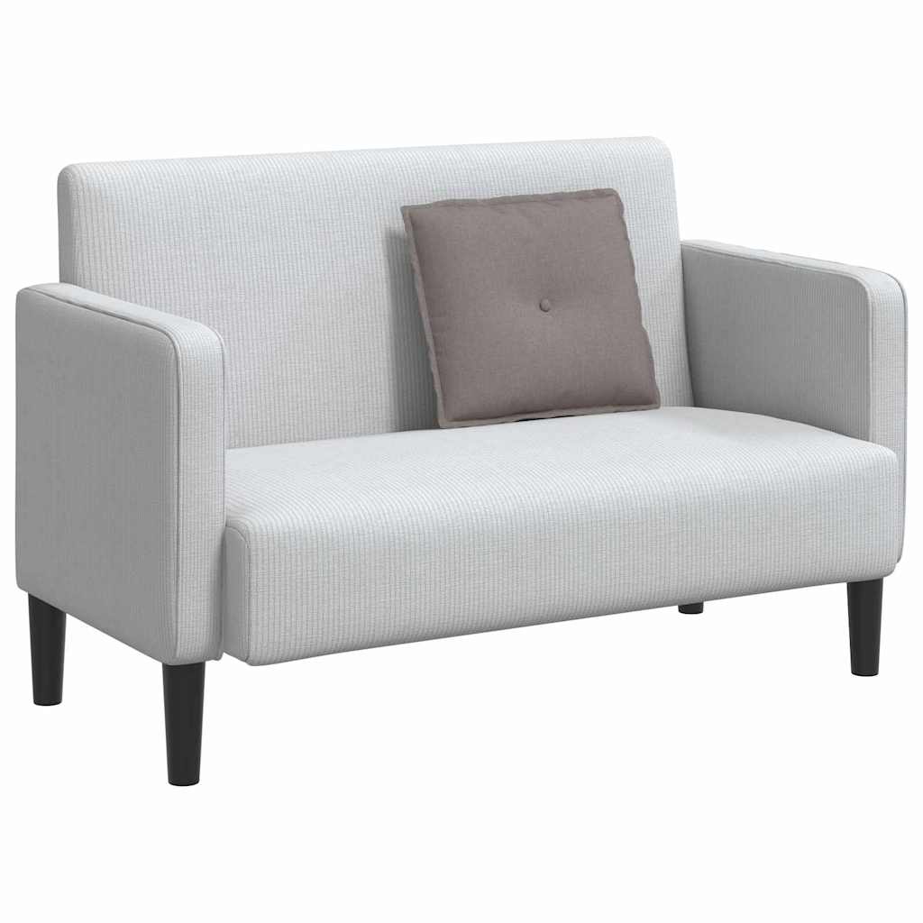 Rückenkissen Hellgrau 50 x 19 x 45 cm Stoff