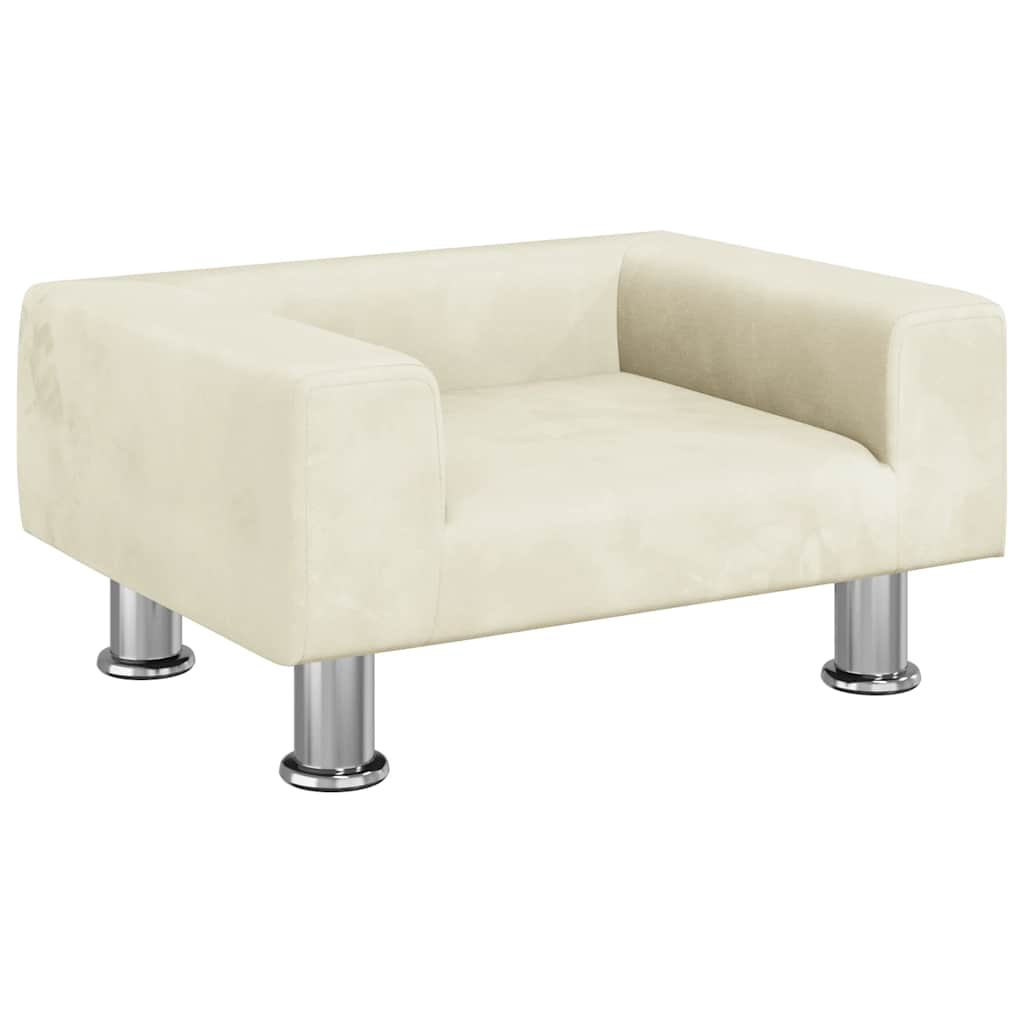 Hundebett Blau 70x45x26,5 cm Samt