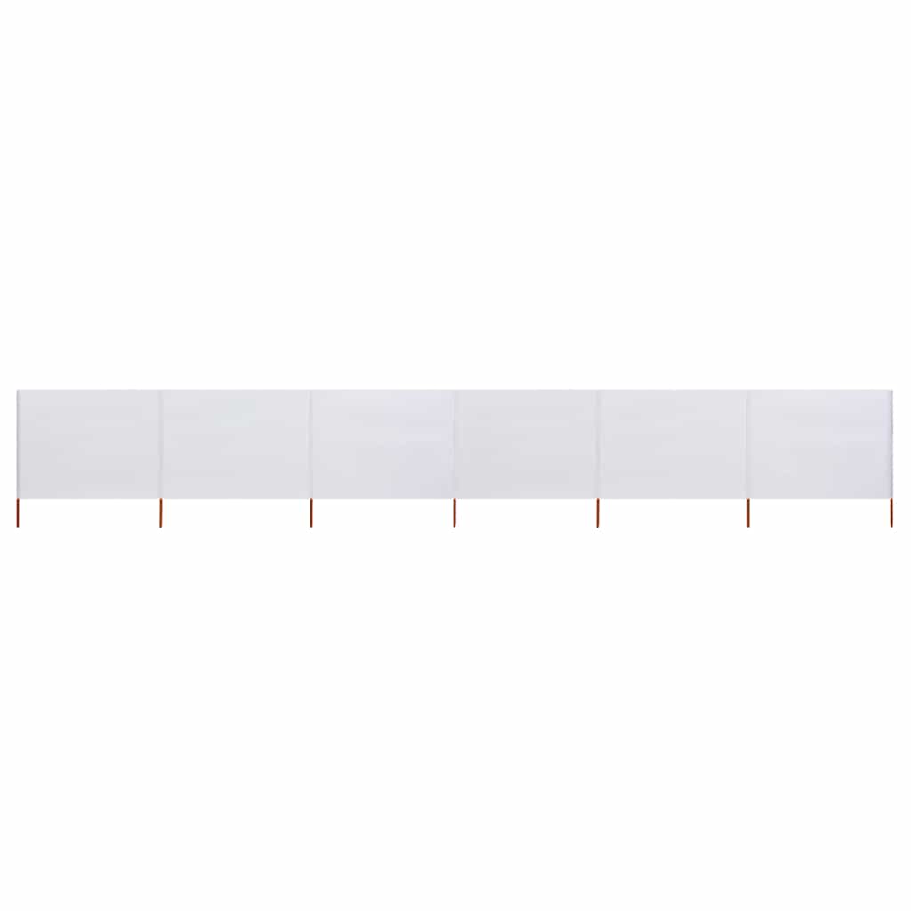 3-teiliges Windschutzgewebe 400 x 120 cm Weiß