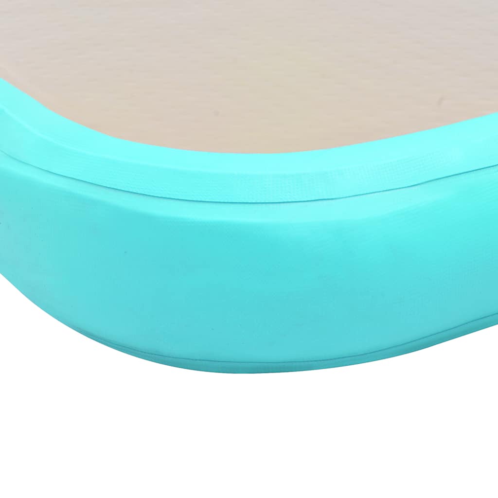 Aufblasbare Gymnastikmatte mit Pumpe 300×100×10 cm PVC Rosa