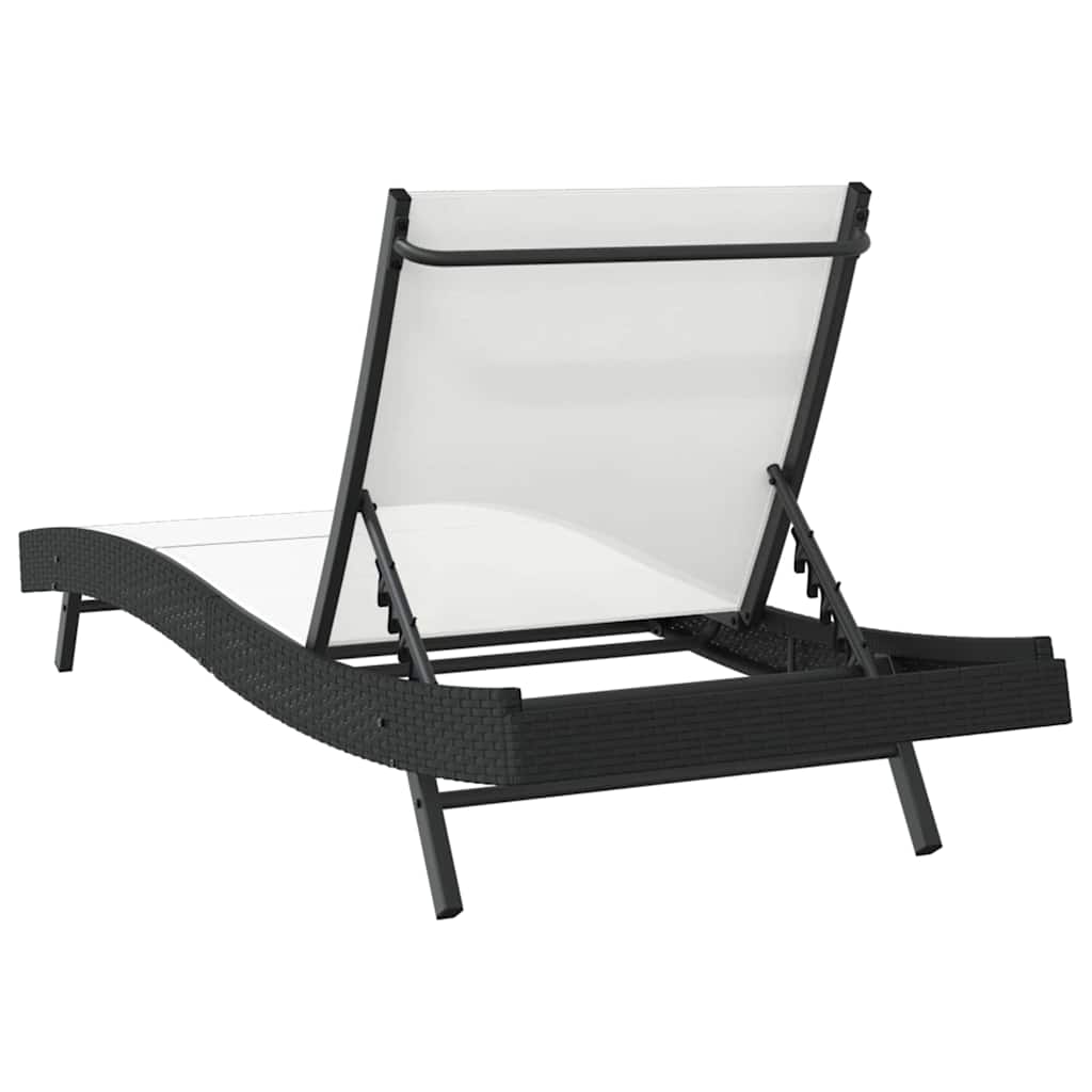 Sonnenliege 197 x 70 x 82 cm Poly-Rattan