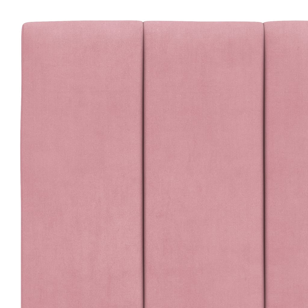Bett mit Matratze "Hanko" Hellgrau 80x200 cm Samt