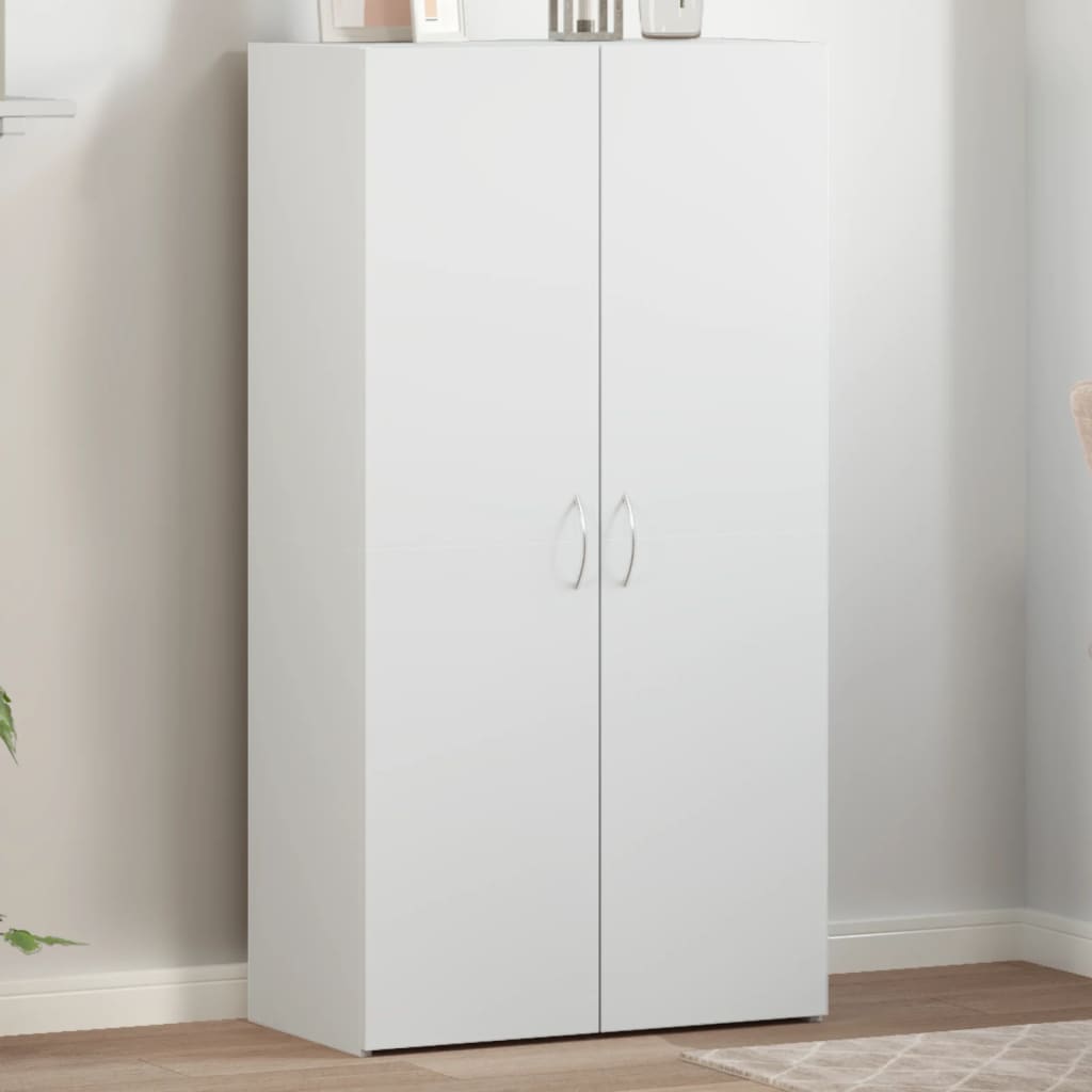 Aktenschrank Weiß 60x32x153 cm Holzwerkstoff