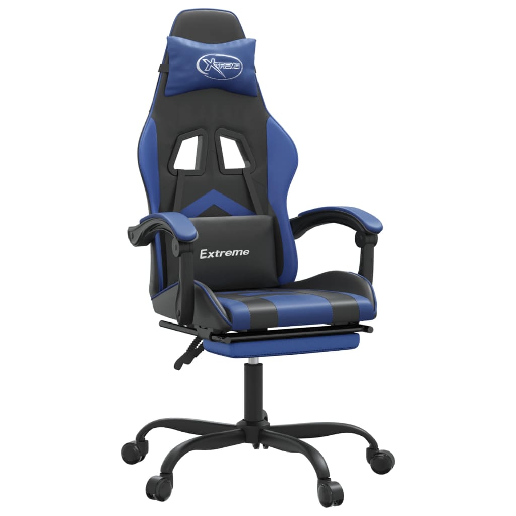 Gaming-Stuhl Drehbar Schwarz und Rot Kunstleder