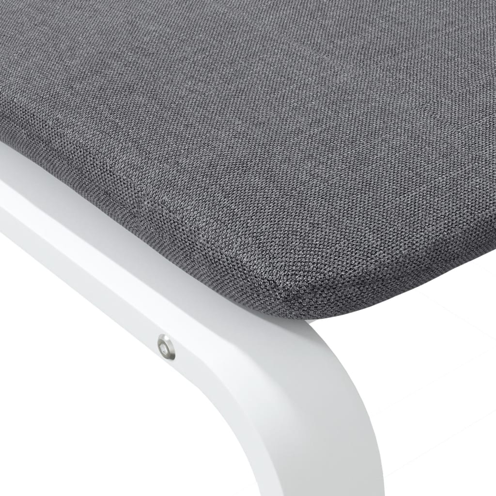 Fußhocker Creme 51x41x40 cm Stoff