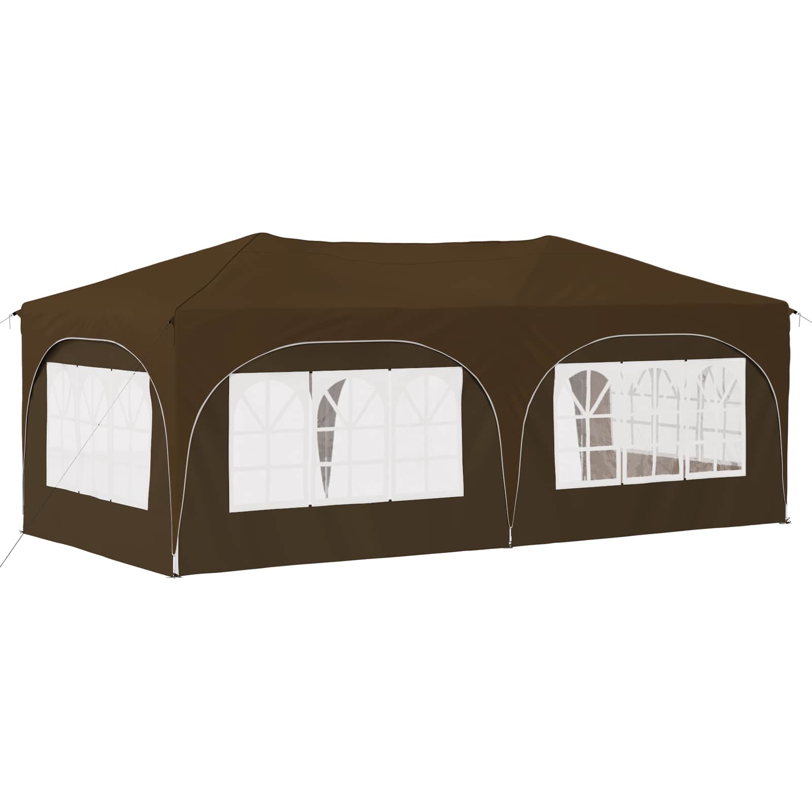 Pop-up Partyzelt 575 x 288 x 245 cm Creme Oxford-Stoff