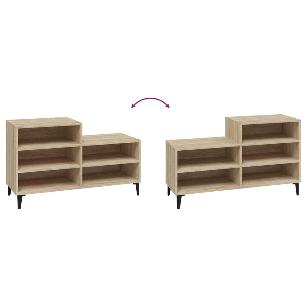 Schuhregal Weiß 102x36x60 cm Holzwerkstoff