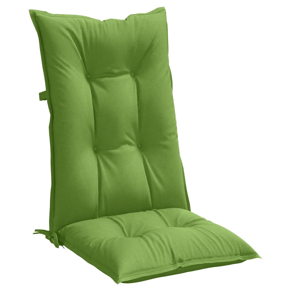Hochlehner-Auflagen 2 Stk. Melange Anthrazit 120x50x7cm Stoff