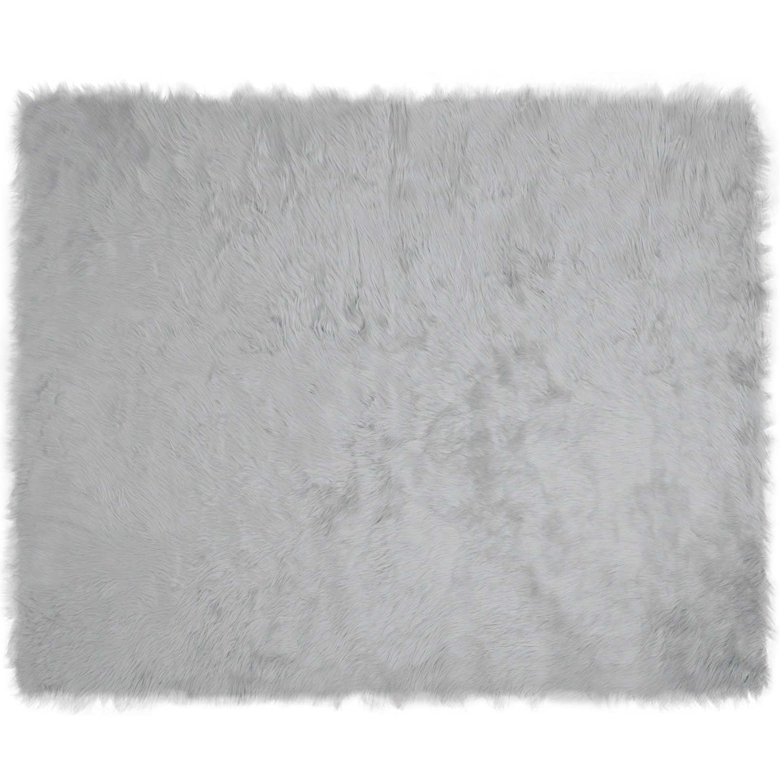 Teppich aus Kunstschaffell TAFALLA Weiß 60 x 110 cm Polyester