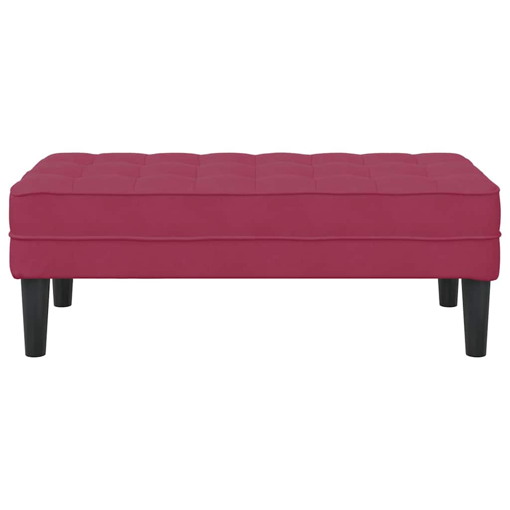 Bank mit Kissen Hellgrau 113 x 57 x 39 cm Samt