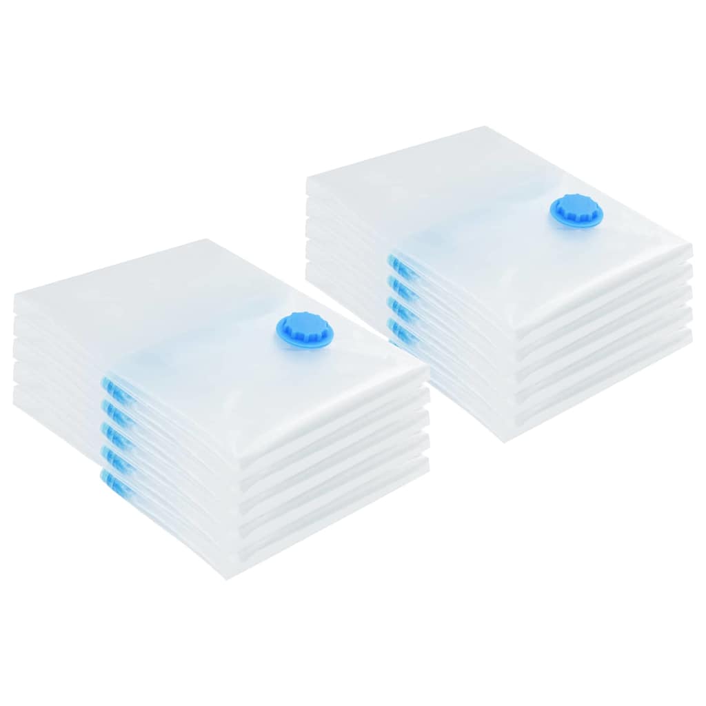 Aufbewahrungstaschen 5 pcs Transparent und Blau 70 x 50 cm