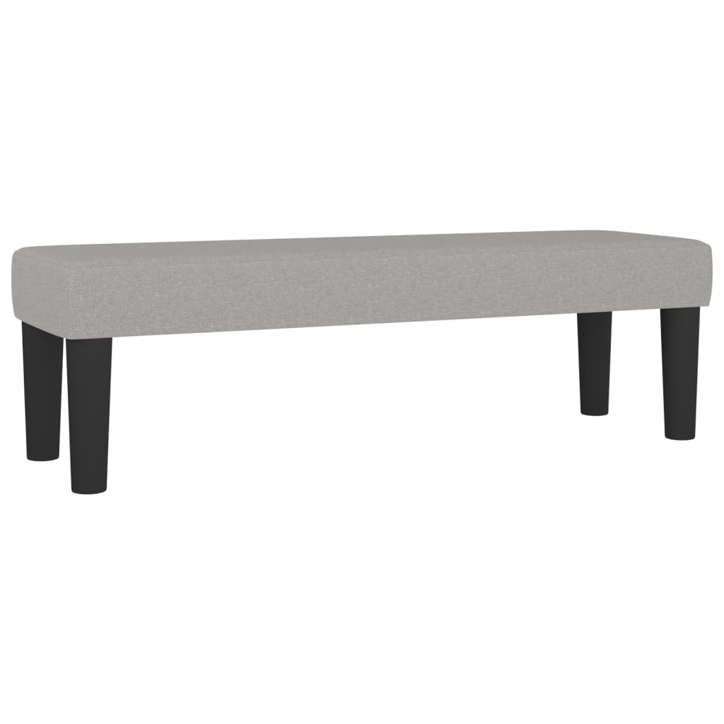 Sitzbank Hellgrau 70x30x30 cm Stoff