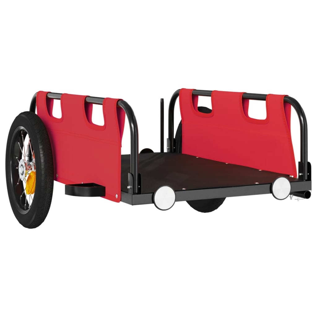 Fahrradanhänger Orange Oxford-Gewebe und Eisen