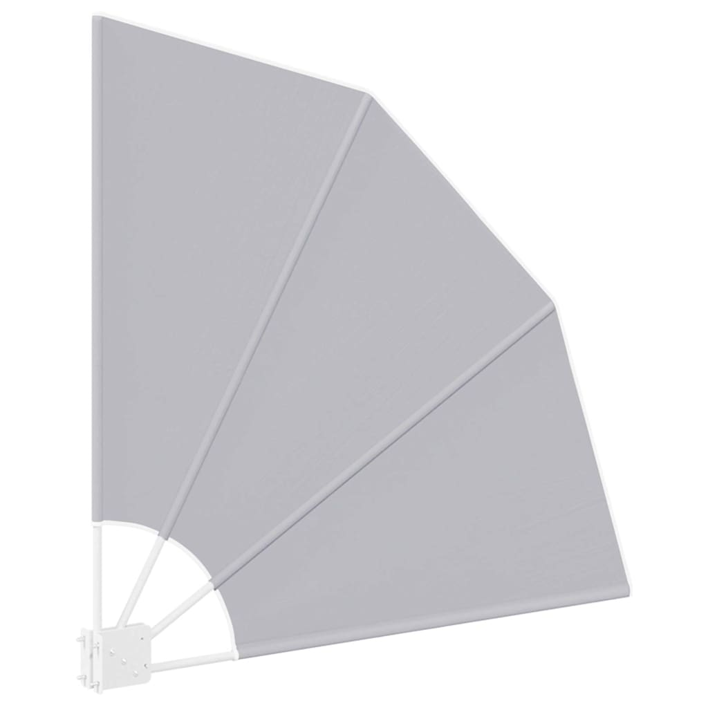 Faltbarer Balkonfächer Grau 210×210 cm