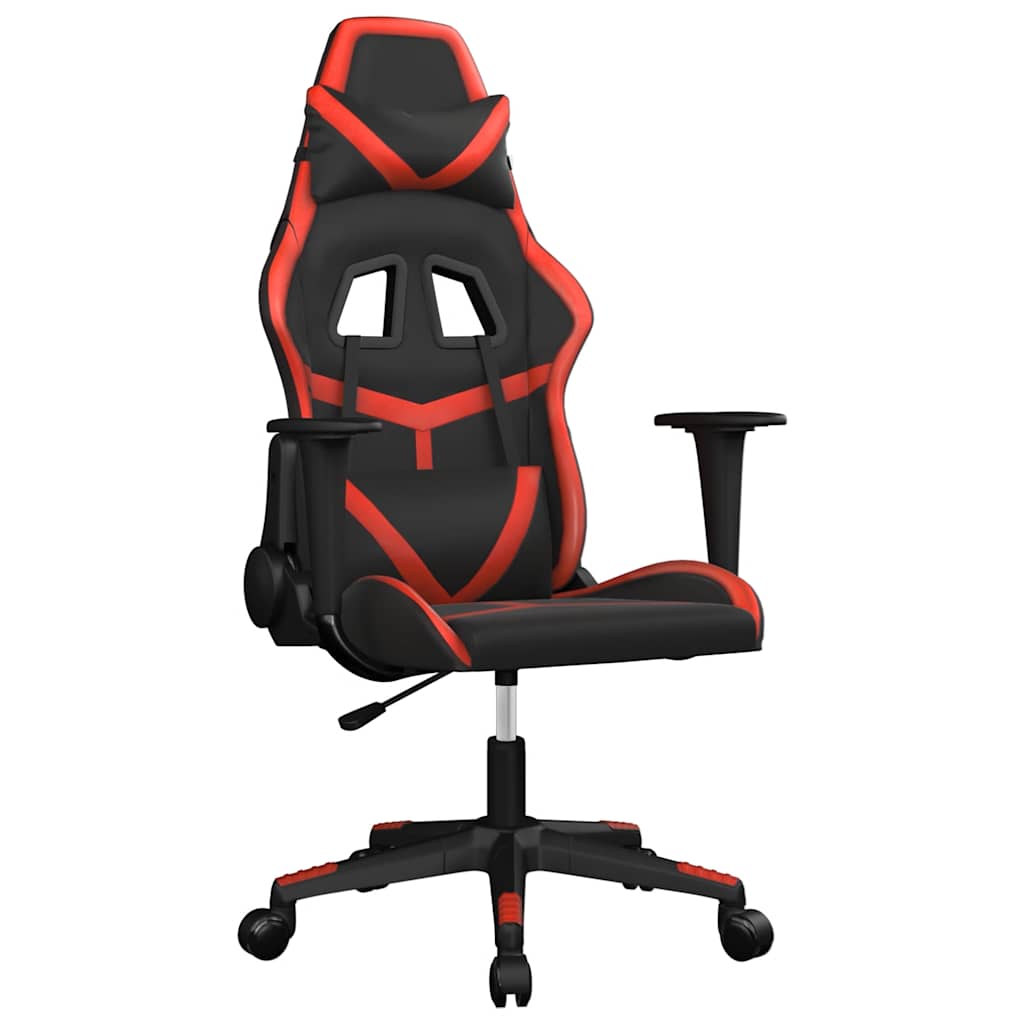 Gaming-Stuhl mit Massagefunktion Schwarz und Grün Kunstleder