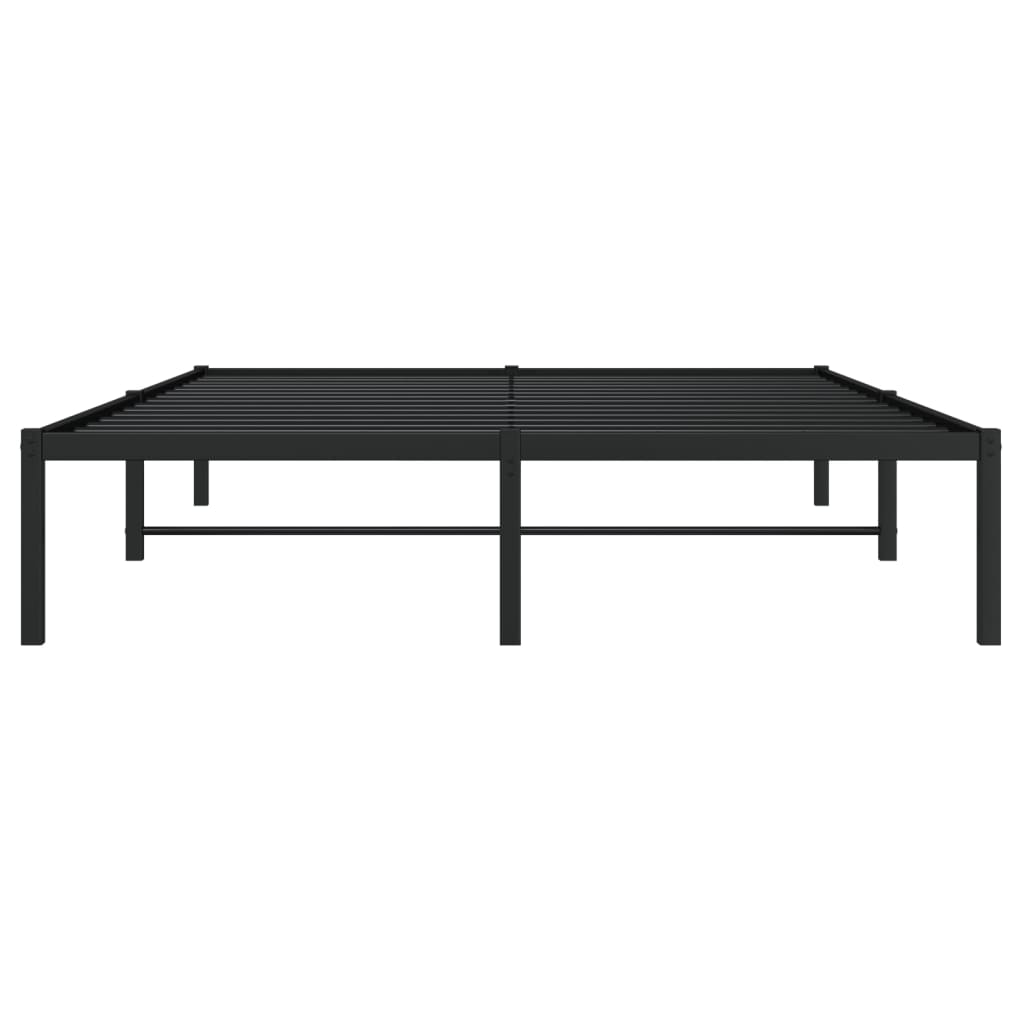 Bettgestell Metall Schwarz 75x190 cm