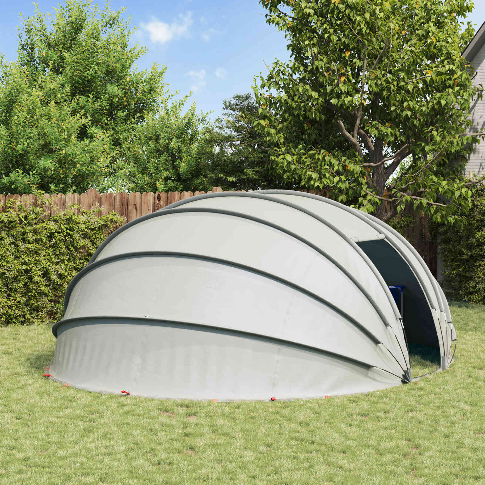 Poolzelt Kuppel 538 x 440 x 204 cm Azure Blau