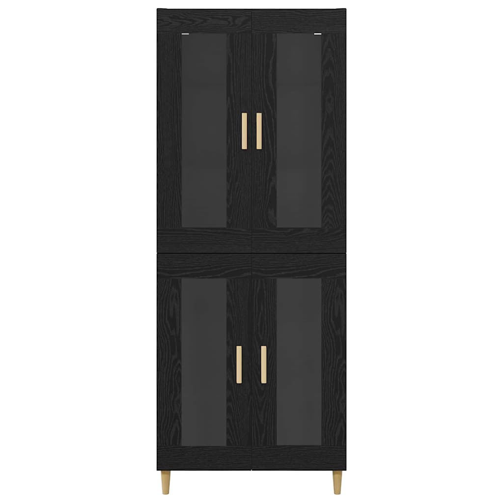 Highboard Altholz 69,5 x 34 x 180 cm Holzwerkstoff