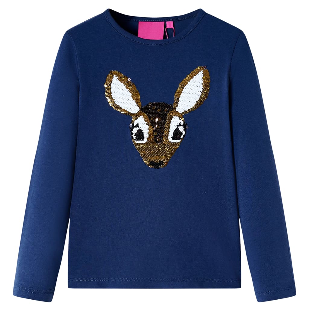 Kinder-Langarmshirt Himbeerrosa 92