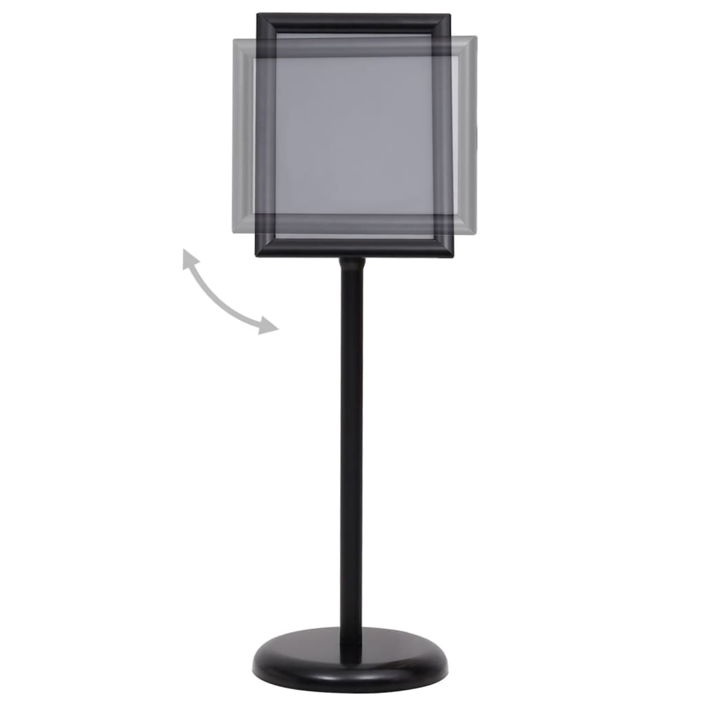 Plakatständer 2 pcs Schwarz 45 x 32,7 x 108 cm Aluminium