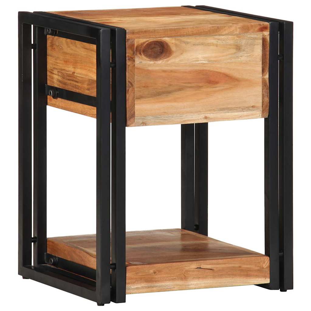 Nachttisch 40 x 35 x 50 cm Massives upgecyceltes Holz