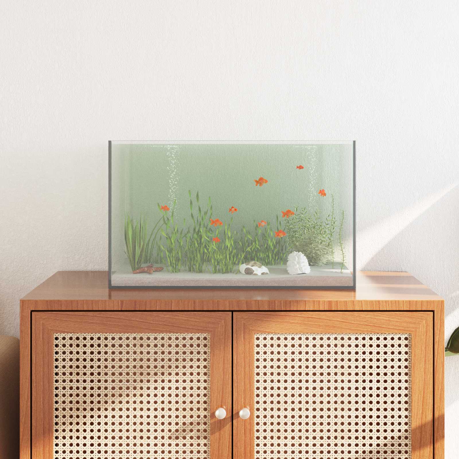 Aquarium mit Speicher Transparent 30 x 20 x 20 cm Glas